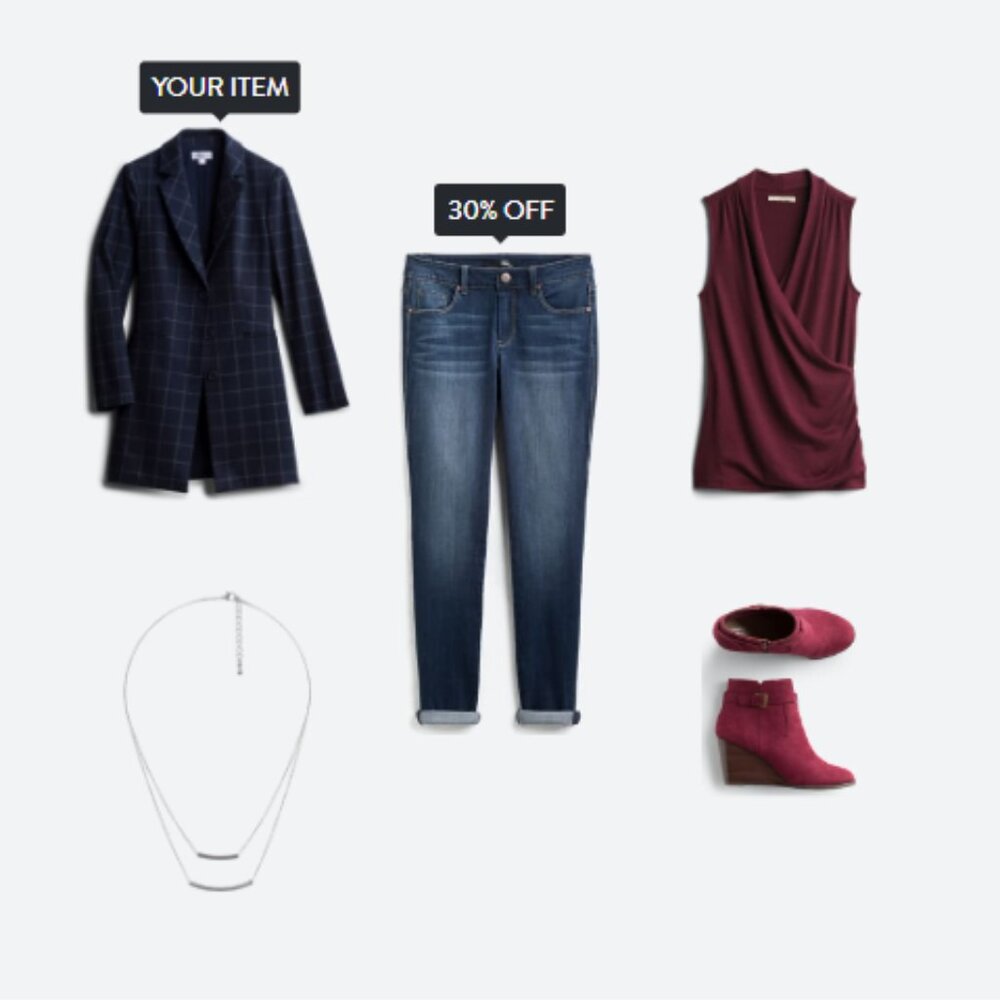 Tahari Lorna Windowpane Jacket - Picture 3 of 3